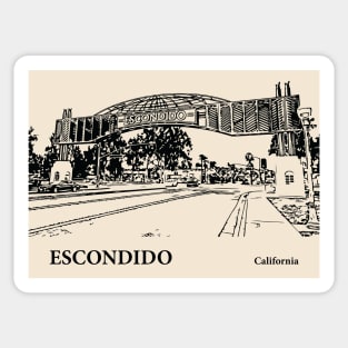 Escondido - California Sticker